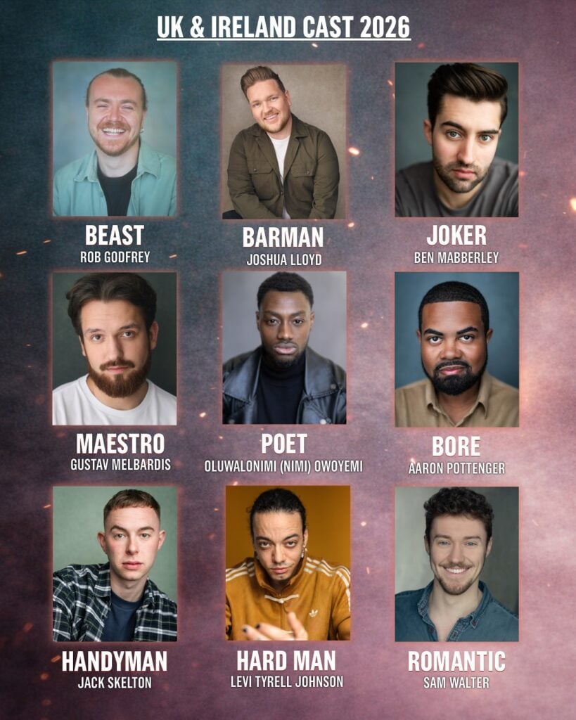 The Choir of Man 2026 Cast